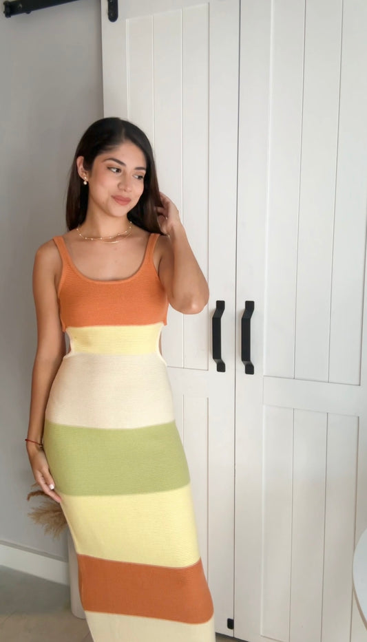 Olivia Multi Color Knit Maxi